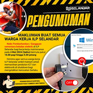 PENGUMUMAN GANGGUAN SEMENTARA BEKALAN ELEKTRIK
