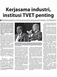 KERJASAMA INDUSTRI, INSTITUT TVET PENTING