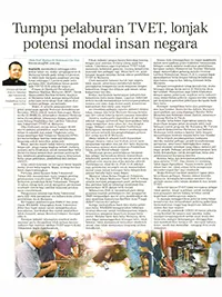 TUMPU PELABURAN TVET, LONJAK POTENSI MODAL INSAN NEGARA
